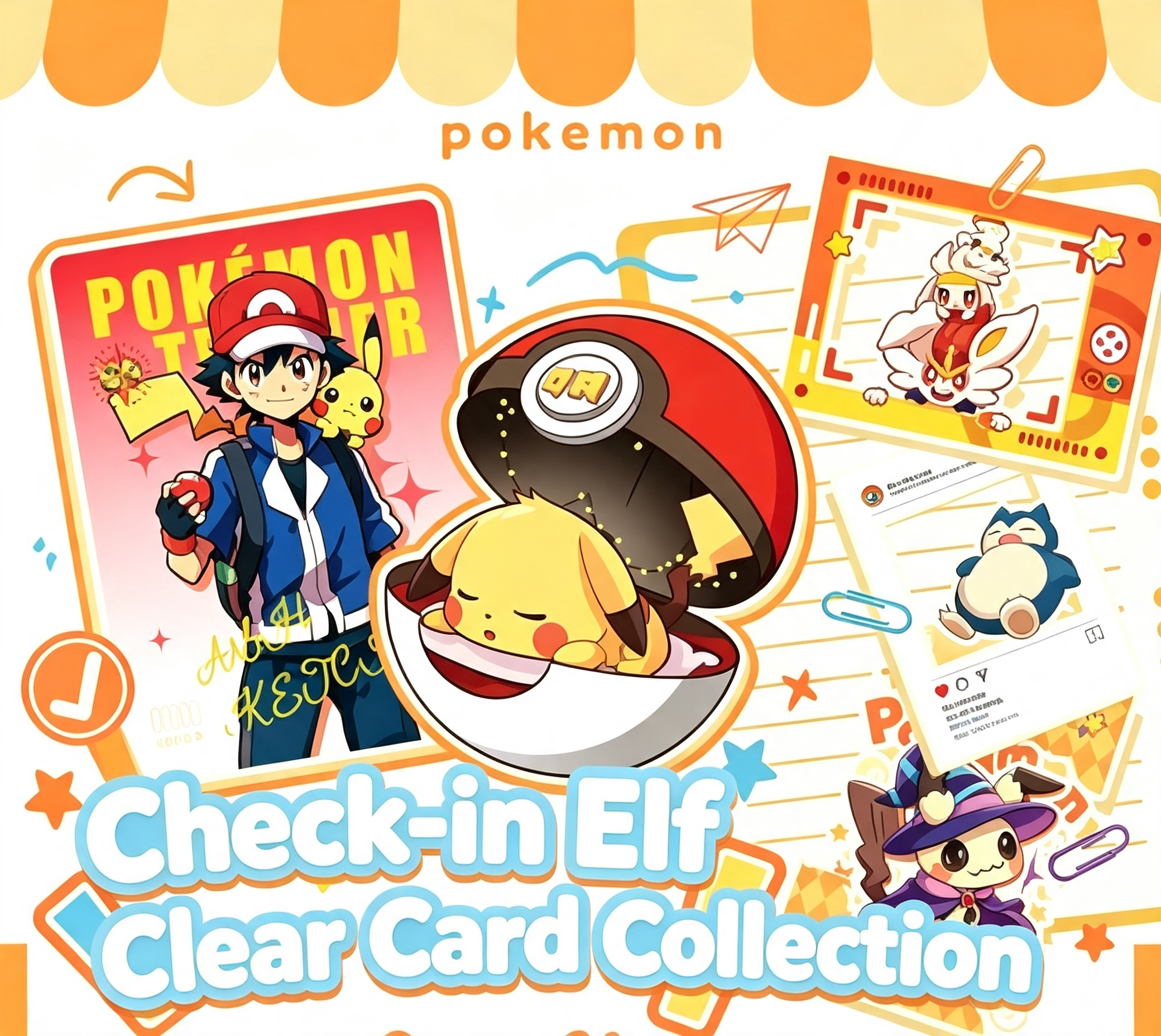 Pokemon P Studio Transparent Card Collection Pack