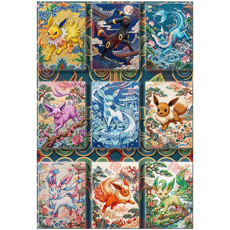 8.24 Pokemon YouPin Studio Embroidery Texture Metal Card Blind Box