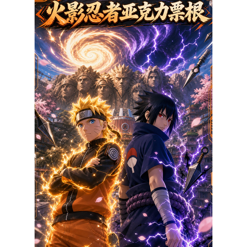 Naruto MuMu Studio Acrylic Ticket Stub Blind Pack