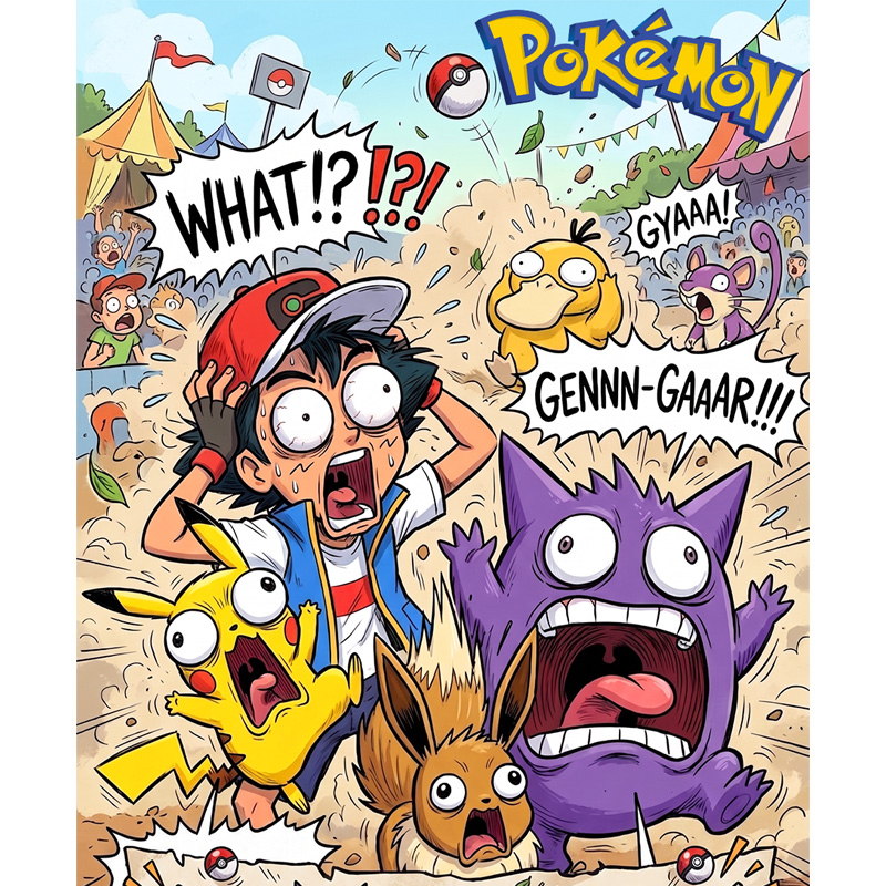 Pokemon HuoHu Studio<Unelegant>ArtBoard Blind Box