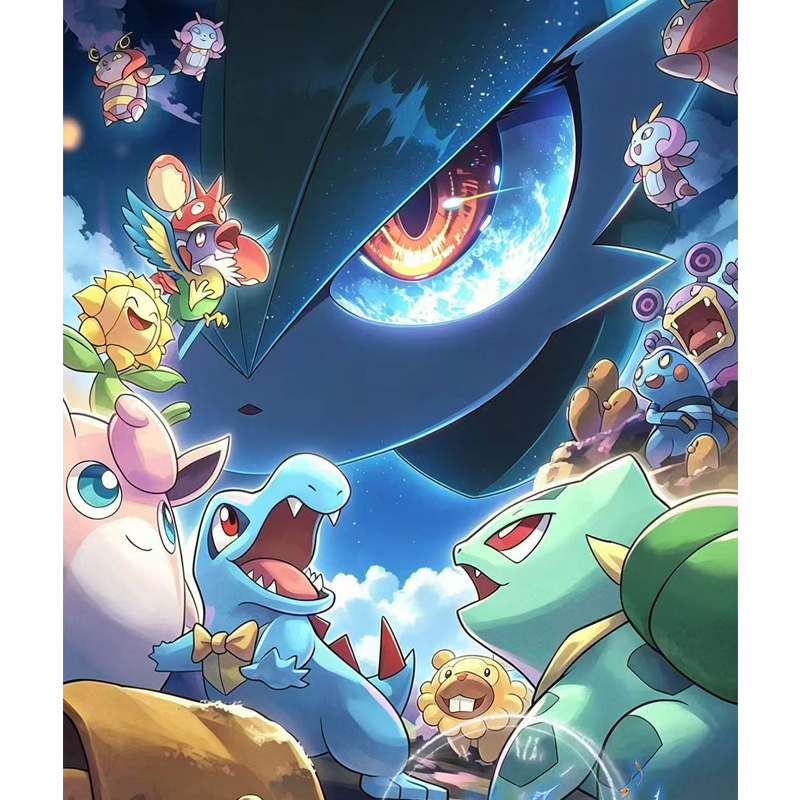 Pokemon ManKa Studio<Lost Illusion>Acrylic Laser Light and Shadow Collector's Ticket