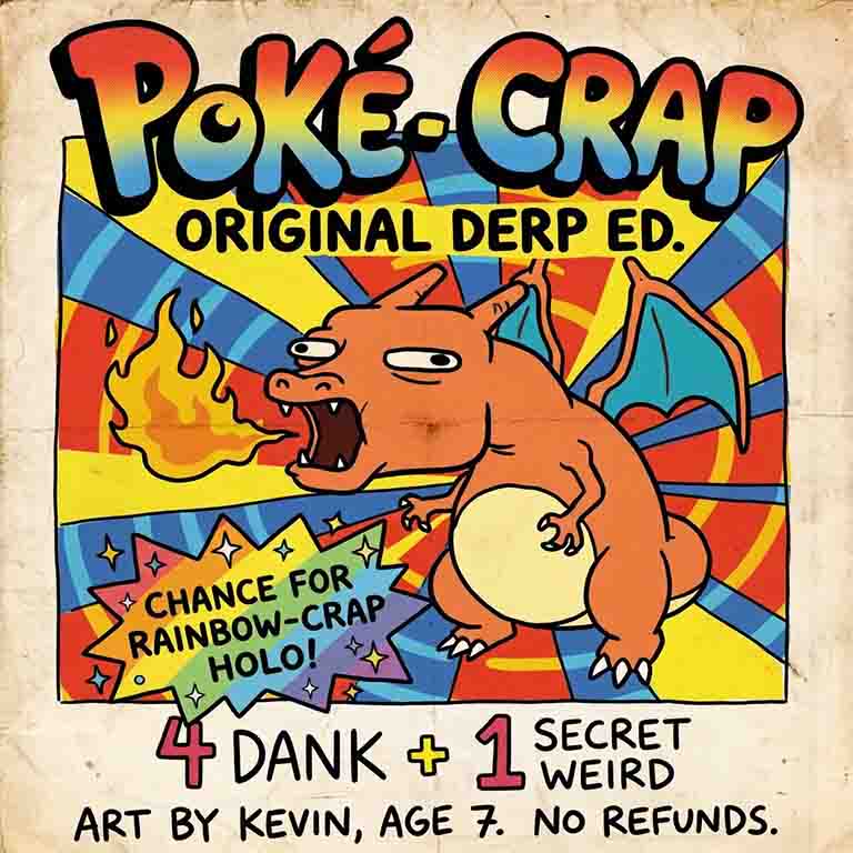Pokemon ShuLan Studio<POKE CRAP>Ugly Packs Collection Pack