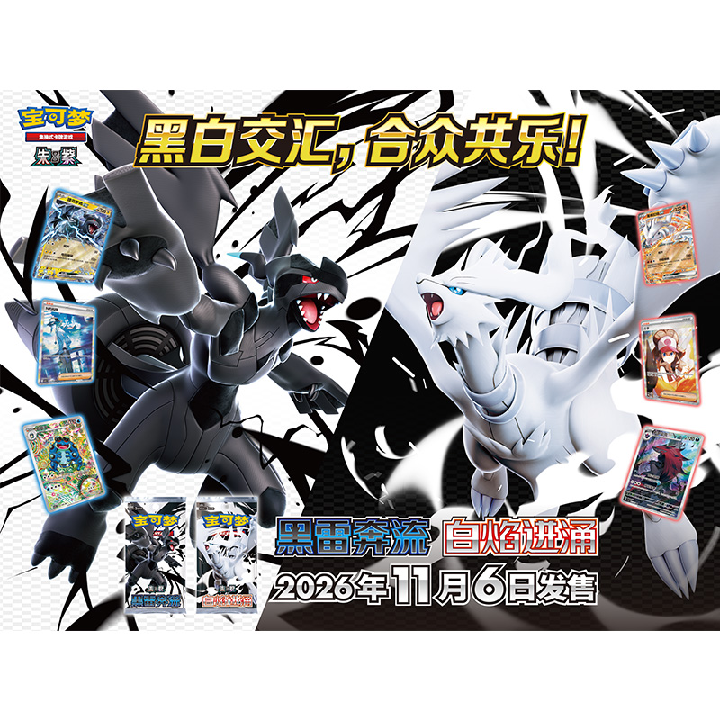Pokemon Original 19.0 CSV10.5C CSV10.6C Torrent of Black Lightning/White Flames Surge in